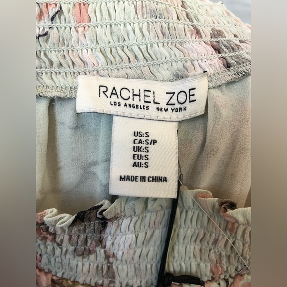 NWT Rachel Zoe Floral Off The Shoulder Blouse - Picture 8 of 8